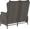 vidaXL - Tuinbank - 2-zits - met - kussens - poly - rattan - zwart