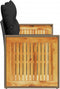 vidaXL - Tuinbank - 2-zits - met - kussens - poly - rattan - zwart