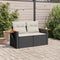 vidaXL - Tuinbank - 2-zits - met - kussens - poly - rattan - zwart