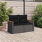 vidaXL - Tuinbank - 2-zits - met - kussens - poly - rattan - zwart