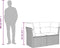 vidaXL - Tuinbank - 2-zits - met - kussens - poly - rattan - zwart