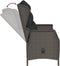 vidaXL - Tuinbank - 2-zits - met - kussens - poly - rattan - zwart