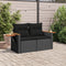 vidaXL - Tuinbank - 2-zits - met - kussens - poly - rattan - zwart