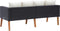 vidaXL - Tuinbank - 2-zits - met - kussens - poly - rattan - zwart