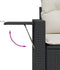 vidaXL - Tuinbank - 2-zits - met - kussens - poly - rattan - zwart