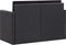 vidaXL - Tuinbank - 2-zits - met - kussens - poly - rattan - zwart