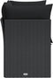 vidaXL - Tuinbank - 2-zits - met - kussens - poly - rattan - zwart