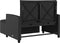 vidaXL - Tuinbank - 2-zits - met - kussens - poly - rattan - zwart