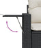 vidaXL - Tuinbank - 2-zits - met - kussens - poly - rattan - zwart