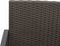 vidaXL - Tuinbank - 2-zits - met - kussens - polypropeen - rattan - bruin