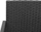 vidaXL - Tuinbank - 2-zits - met - kussens - polypropeen - rattan - zwart