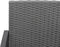 vidaXL - Tuinbank - 2-zits - met - kussens - polypropeen - rattan - donkergrijs