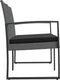 vidaXL - Tuinbank - 2-zits - met - kussens - polypropeen - rattan - donkergrijs
