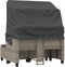 vidaXL - Tuinbank - 2-zits - met - luifel - en - voetenbanken - poly - rattan - grijs