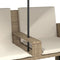 vidaXL - Tuinbank - 2-zits - met - parasol - en - voetenbanken - poly - rattan - beige