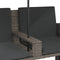 vidaXL - Tuinbank - 2-zits - met - parasol - en - voetenbanken - poly - rattan - grijs