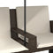 vidaXL - Tuinbank - 2-zits - met - parasol - en - voetenbanken - poly - rattan - bruin