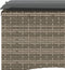vidaXL - Tuinbank - 2-zits - met - tafel - en - voetenbanken - poly - rattan - grijs