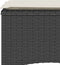 vidaXL - Tuinbank - 2-zits - met - tafel - en - voetenbanken - poly - rattan - zwart