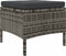 vidaXL - Tuinbank - 2-zits - met - tafel - en - voetenbanken - poly - rattan - grijs