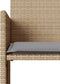 vidaXL - Tuinbank - 2-zits - met - tafel - en - voetenbanken - poly - rattan - beige