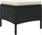 vidaXL - Tuinbank - 2-zits - met - tafel - en - voetenbanken - poly - rattan - zwart
