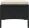 vidaXL - Tuinbank - 2-zits - met - tafel - en - voetenbanken - poly - rattan - zwart