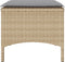 vidaXL - Tuinbank - 2-zits - met - tafel - en - voetenbanken - poly - rattan - beige