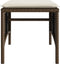 vidaXL - Tuinbank - 2-zits - met - tafel - en - voetenbanken - poly - rattan - bruin