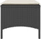 vidaXL - Tuinbank - 2-zits - met - tafel - en - voetenbanken - poly - rattan - zwart