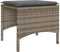 vidaXL - Tuinbank - 2-zits - met - tafel - en - voetenbanken - poly - rattan - grijs