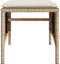 vidaXL - Tuinbank - 2-zits - met - tafel - en - voetenbanken - poly - rattan - beige