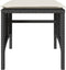vidaXL - Tuinbank - 2-zits - met - tafel - en - voetenbanken - poly - rattan - zwart