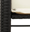 vidaXL - Tuinbank - 2-zits - met - tafel - en - voetenbanken - poly - rattan - zwart