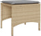 vidaXL - Tuinbank - 2-zits - met - tafel - en - voetenbanken - poly - rattan - beige