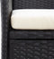 vidaXL - Tuinbank - 2-zits - met - tafeltje - 143 - cm - poly - rattan - zwart