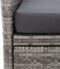vidaXL - Tuinbank - 2-zits - met - tafeltje - 143 - cm - poly - rattan - grijs