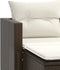 vidaXL - Tuinbank - 2-zits - met - voetenbanken - poly - rattan - bruin