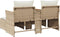 vidaXL - Tuinbank - 2-zits - met - voetenbanken - poly - rattan - beige