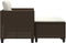 vidaXL - Tuinbank - 2-zits - met - voetenbanken - poly - rattan - bruin