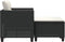 vidaXL - Tuinbank - 2-zits - met - voetenbanken - poly - rattan - zwart
