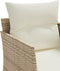 vidaXL - Tuinbank - 2-zits - met - voetenbanken - poly - rattan - beige