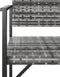 vidaXL - Tuinbank - 2-zits - poly - rattan - grijs