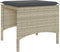 vidaXL - Tuinbank - 2-zits - tafel - en - voetenbanken - poly - rattan - lichtgrijs