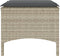vidaXL - Tuinbank - 2-zits - tafel - en - voetenbanken - poly - rattan - lichtgrijs