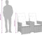 vidaXL - Tuinbank - 2-zits - verstelbaar - met - tafel - poly - rattan - grijs