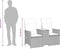 vidaXL - Tuinbank - 2-zits - verstelbaar - met - tafel - poly - rattan - beige
