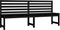 vidaXL - Tuinbank - 201,5 - cm - massief - grenenhout - zwart