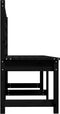 vidaXL - Tuinbank - 201,5 - cm - massief - grenenhout - zwart
