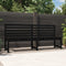 vidaXL - Tuinbank - 201,5 - cm - massief - grenenhout - zwart
